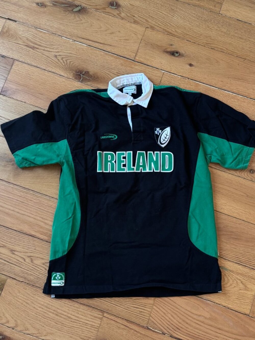 Lansdowne Ireland Rugby Jersey – Black & Green | Men’s XXL 🇮🇪🏉